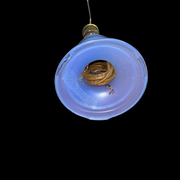 Vintage Reverse Painted Boudoir Lamp - Picture 8 of 8